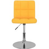 vidaXL Vrtljivi jedilni stoli 2 kosa rumeno blago, (20943385) | Shoptok.si