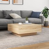  Stolić za kavu s LED svjetlima boja hrasta sonome 80x80x31 cm | shoptok.hr