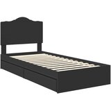  s od storage Podesivo Crna 90 x 190 cm Konstruirano drvo | shoptok.hr