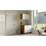 Flex-Well Majhna Kuhinja Z Aparati Avila, Magnolija, Barva Hrasta | Shoptok.si