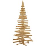  Božićna drvca s stalakom Smeđa 210 cm Masivna borovina | shoptok.hr