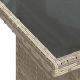  9 Delni Vrtni Kavč Set z Blazinami Svetlo Sivi Poli Ratan, (22092926) | Shoptok.si