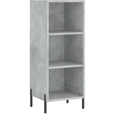 vidaXL Visoka komoda siva betona 34 5x34x180 cm od konstruiranog drva | shoptok.hr