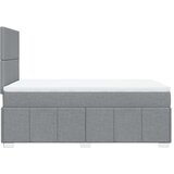  Krevet s oprugama i madracem svjetlosivi 120x190 cm od tkanine | shoptok.hr
