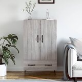 The Living Store Visoka omara siva sonoma 69,5x31x115 cm inženirski les - Visoka Omarica, (21430361) Cene