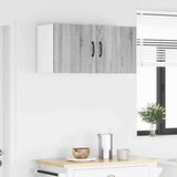 vidaXL Stenska kuhinjska omarica s polico Siva Sonoma 80 x 31 x 40 cm | Shoptok.si