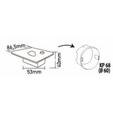  LED svetlo za stepenište sa senzorom pokreta LED/1,5W/230V 3000/4000/6500K | Eponuda.com