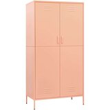 vidaXL Garderobna omara roza 90x50x180 cm jeklo | Shoptok.si