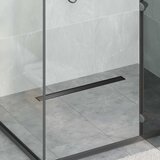  2 u 1 odvod za tuš Crna 80 cm Nehrđajući čelik 304 | shoptok.hr
