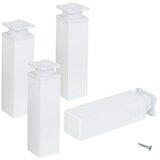 WALTECO Komplet nožica za namještaj (D x Š x V: 4 x 4 x 15 cm, Nosivost: 50 kg, Plastika, 4 Kom.) Cijene