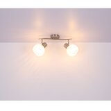 Globo Stropna svetilka Willy (2 x 40 W, d 36 x š 19 x v 19,2 cm, mat nikelj) | Shoptok.si