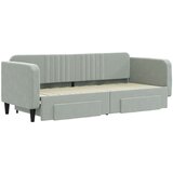  Dnevni krevet na razvlačenje svjetlosivi 80 x 200 cm baršunasti | shoptok.hr