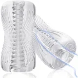 3D Realistic Texture Spiral Tunnel Stroker Clear