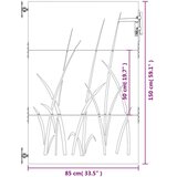  Vrata 85 x 150 cm od čelika COR-TEN s uzorkom trave | shoptok.hr