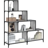  Regal za knjige s 4 razine boja hrasta 139x33,5x149 cm drveni | shoptok.hr
