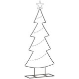 Metalna božićna jelka s stalakom Crna 125 cm Čelik | shoptok.hr