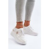 S. BARSKI Women's Leather Wedge Sneakers White D&A LR810 | Shoptok.si
