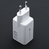  Punjač za telefone Forcell F-Energy Mini GaN III 2 x USB C PD QC4.0 45W VT-36B bijeli | shoptok.hr