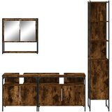  4-dijelni set kupaonskog namještaja boja hrasta drveni | shoptok.hr