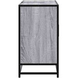 vidaXL Kopalniška omarica za umivalnik siva sonoma 80x33x60cm inž. les | Shoptok.si