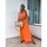 Beloved Mareen maxi obleka oranžna Cene