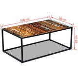  Stolić za kavu od masivnog obnovljenog drva 100 x 60 x 40 cm | shoptok.hr