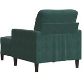 Fotelja s tabureom tamnozelena 60 cm baršunasta | shoptok.hr