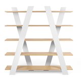 TemaHome Bel knjižni regal TemaHome Wind Oak Cene