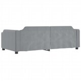  Dnevni krevet svjetlosivi 90 x 200 cm od tkanine | shoptok.hr