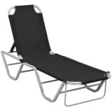  Ležaljka za sunčanje od aluminija i tekstilena crna | Eponuda.com