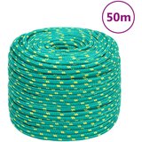 vidaXL Brodski konop zeleni 10 mm 50 m od polipropilena | shoptok.hr
