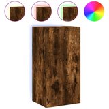 vidaXL Zidni TV ormarić s LED svjetlima boja hrasta 40,5x35x80 cm Cijene