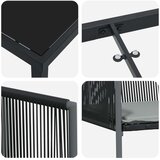 vidaXL set vrtnih stolova s jastučićima Crna poli ratan | shoptok.hr