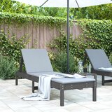 Maison Chic Ležalnik - Sončna ležalnik siv 199,5x60x74 cm trdna borovina, (22043121) | Shoptok.si