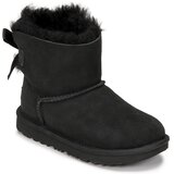 Ugg Polškornji K MINI BAILEY BOW II Črna | Shoptok.si