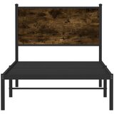  Metalni okvir kreveta bez madraca boja hrasta 90x200 cm | shoptok.hr