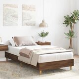  Okvir kreveta Bez madraca Smeđi hrast 90x190 cm | Eponuda.com