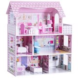  Lesena hišica za lutke LED | Shoptok.si