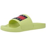 Tommy Jeans Natikači FLAG POOL SLD ESS Zelena | Shoptok.si
