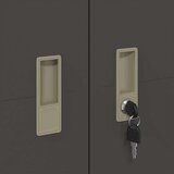 Ormarić Omarica za shranjevanje 2 pcs Črna 80 x 40 x 140 cm Jeklo, (5000152770) | Shoptok.si