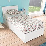  KRB-090-BB-2 White Single Bedstead Cene