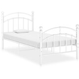 Maison Chic Posteljni okvir - Enojna postelja - Postelja za odrasle bel kovinski 100x200 cm-J6373, (21759330) | Shoptok.si
