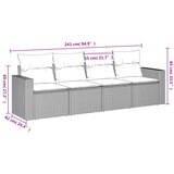  4-dijelni set vrtnih sofa s jastucima bež od poliratana | shoptok.hr