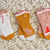 Liewood otroške nogavice silas holiday tuscany rose multi mix 3 pari | Shoptok.si