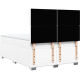  s oprugama i madracem bijeli 140x190 cm od umjetne kože | shoptok.hr