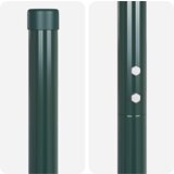 vidaXL Ograjni stebri 12 pcs Zelena 160 cm Jeklo s prašnim premazom | Shoptok.si