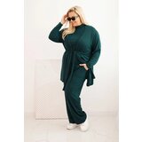 Kesi Three-piece women's Plus Size set dark green | shoptok.hr