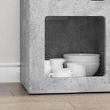  Kreveta Betonski sivi 59 x 35 x 80.5 cm Konstruirano drvo | shoptok.hr