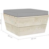  3-dijelna vrtna garnitura od paleta od smrekovine s jastucima | shoptok.hr