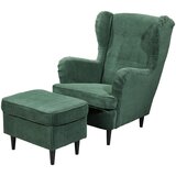 MID.YOU FOTELJ Z OPORO ZA GLAVO, temno zelena tekstil | Shoptok.si